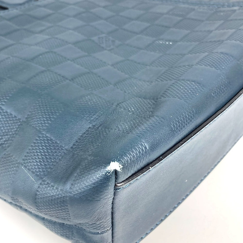 LOUIS VUITTON N41567 ダミエアンフィニ 7DW ショルダーバッグ 肩掛け 2WAYバッグ 斜め掛け トートバッグ ダミエアンフィニレザー ユニセックス コスモス ネイビー