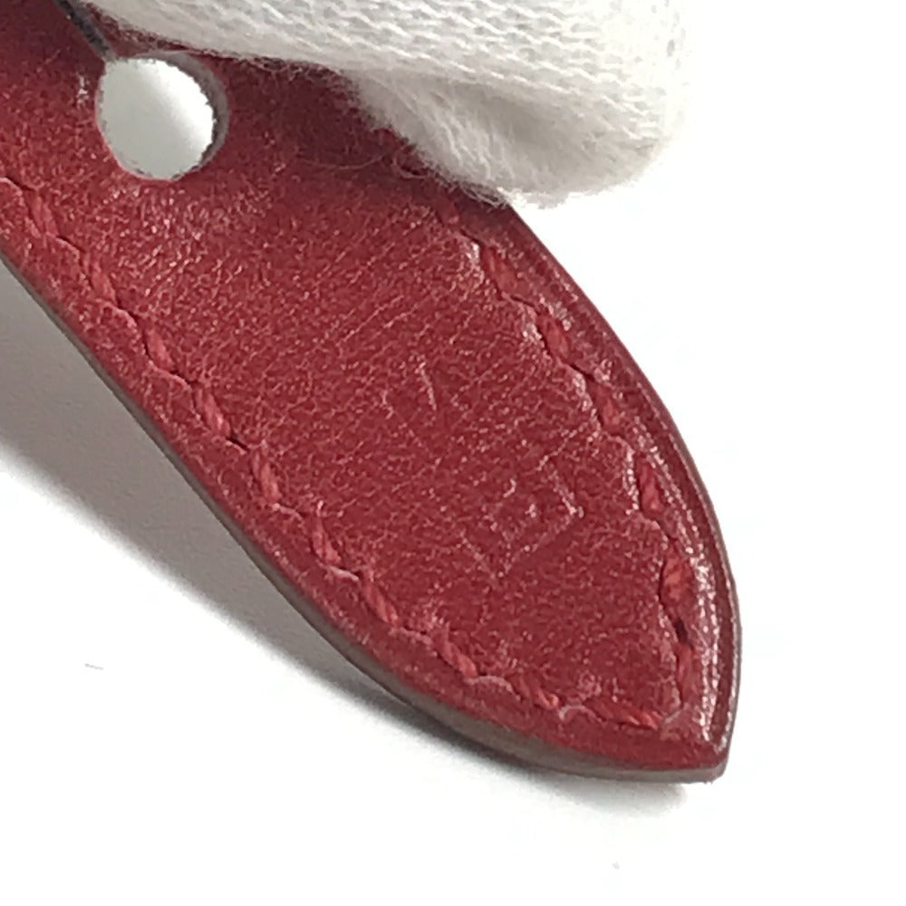 HERMES 개 목걸이 액세서리 애완견 목걸이 가죽 남여 레드