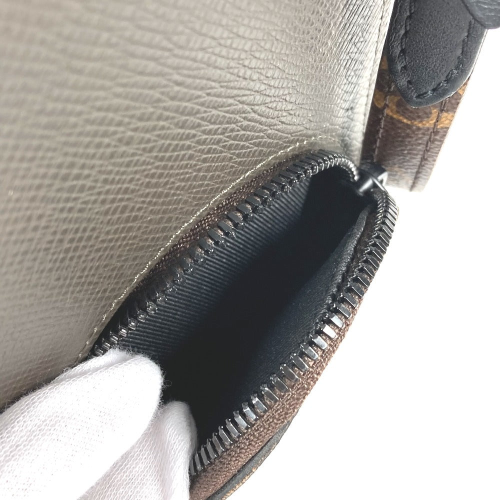 LOUIS VUITTON M30581 타이가 모노그램 폰 박스 포셰트 백 크로스바디 숄더백 타이가 가죽 유니섹스 브라운