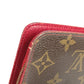 LOUIS VUITTON M95006 Monogram Cherry Takashi Murakami Porto Monet Cartera larga con cremallera Cremallera redonda Cartera larga Monogram Cherry Canvas Mujer Marrón