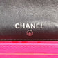 CHANEL Cambon Line CC 코코 마크 Bifold 로고 컴팩트 지갑 플랩 Bifold 지갑 가죽 여성용 블랙