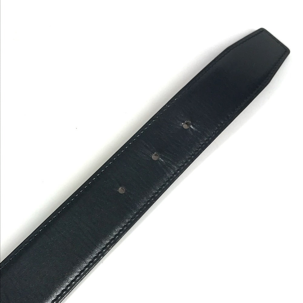 HERMES H Belt H Belt Bottoms Belt Buckle Belt Leather Women's Black