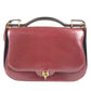 HERMES Vintage Wood Handle 2WAY Bag Shoulder Bag 2WAY Bag Handbag Box Calf Women's Wine Red
