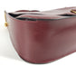 HERMES Vintage Wood Handle 2WAY Bag Shoulder Bag 2WAY Bag Handbag Box Calf Women's Wine Red
