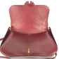 HERMES Vintage Wood Handle 2WAY Bag Shoulder Bag 2WAY Bag Handbag Box Calf Women's Wine Red