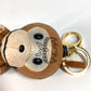 MCM A Bathing Ape Milo Visetos Bag Charm Keychain Leather Unisex Brown