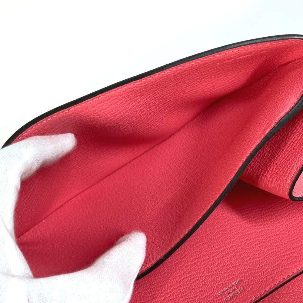 HERMES オプリ クラッチ カバン ポーチ フラップ クラッチバッグ シェーブル レディース ローズアザレ ピンク