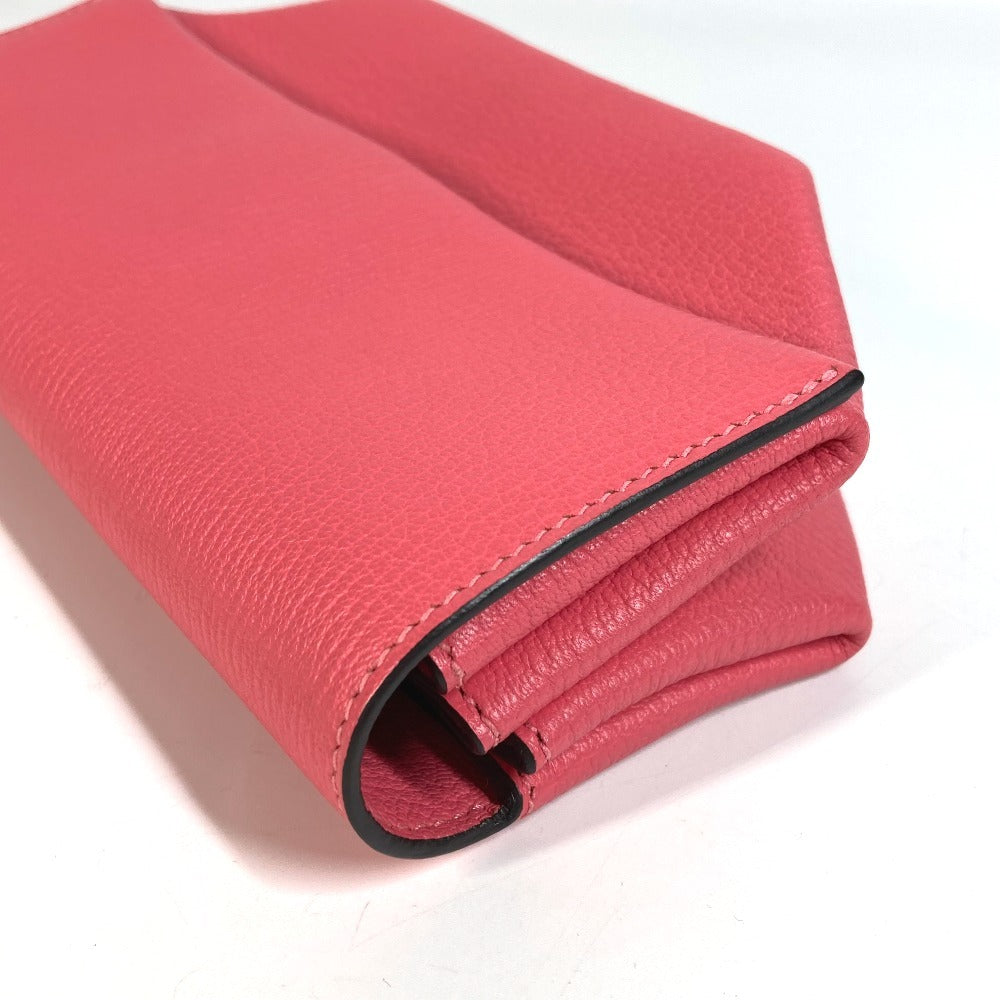 HERMES オプリ クラッチ カバン ポーチ フラップ クラッチバッグ シェーブル レディース ローズアザレ ピンク