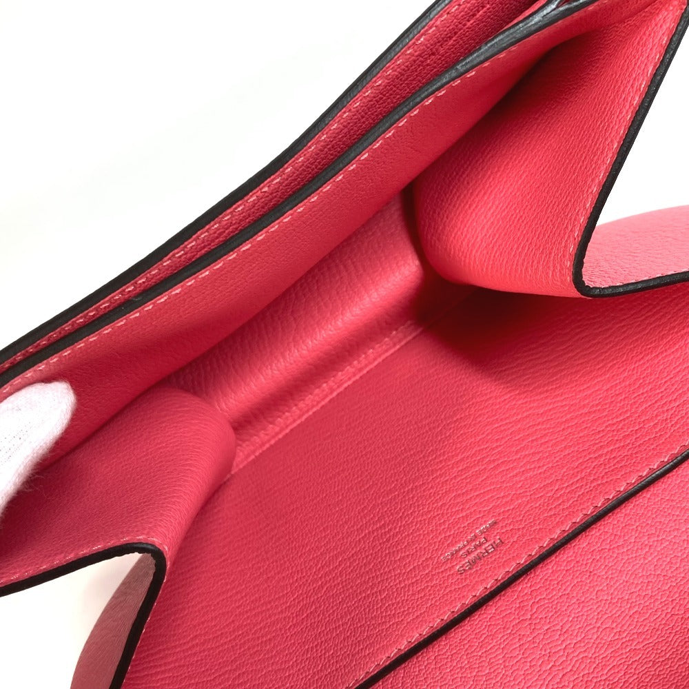 HERMES オプリ クラッチ カバン ポーチ フラップ クラッチバッグ シェーブル レディース ローズアザレ ピンク