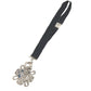 Chanel CC Cocomark Rhinestone Neck Strap Necklace CC Cocomark Rhinestone Tali Logam Wanita Hitam