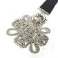Chanel CC Cocomark Rhinestone Neck Strap Necklace CC Cocomark Rhinestone Tali Logam Wanita Hitam