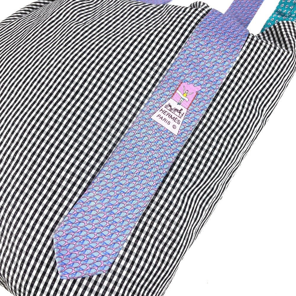 HERMES petit h tie bolso tote bolso de hombro bolso de mano vertical bolso de hombro algodón unisex multicolor