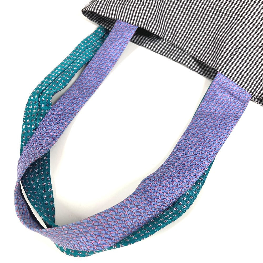 HERMES petit h tie bolso tote bolso de hombro bolso de mano vertical bolso de hombro algodón unisex multicolor