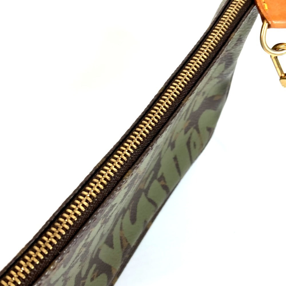 LOUIS VUITTON M92191 모노그램 그래피티 포셰트 액세서리 소품 파우치 백 숄더 핸드백 숄더백 모노그램 그래피티 캔버스 여성 카키