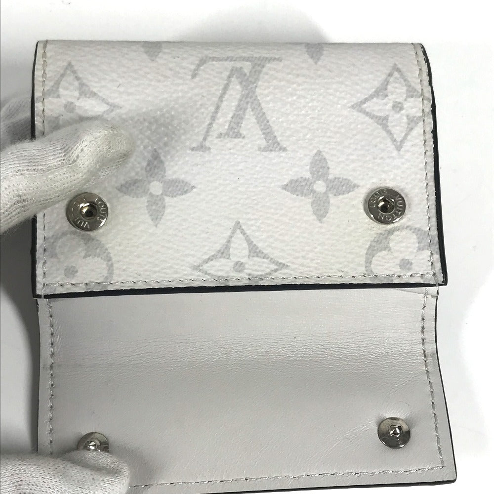 LOUIS VUITTON M67621 タイガラマ ディスカバリー コンパクト ウォレット コンパクトウォレット 3つ折り財布 タイガレザー ユニセックス ブロン ホワイト