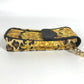 VERSACE Vintage phone cases Leopard pattern leopard Pouch Chain Shoulder Bag PVC/Leather yellow/Black Used