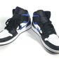 NIKE 554724-140 Air Jordan 1 Mid Royal Air Jordan 1 Mid Royal Shoes shoes sneakers Leather / Synthetic leather blue/Black x White Used