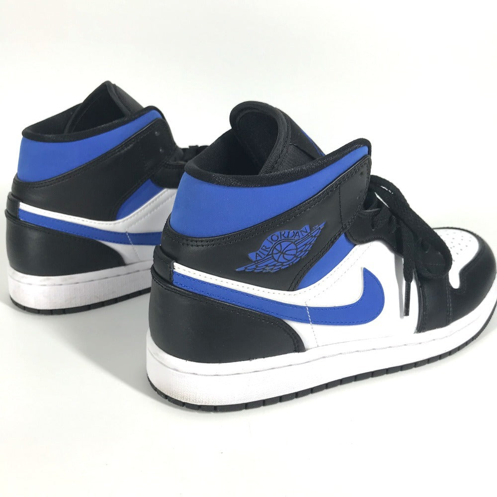 NIKE 554724-140 Air Jordan 1 Mid Royal Air Jordan 1 Mid Royal Shoes shoes sneakers Leather / Synthetic leather blue/Black x White Used