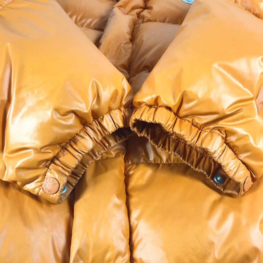 MONCLER 2WAY Down Vest Vest Logo Apparel Long Sleeve Down Outerwear Down Jacket Nylon Unisex Orange