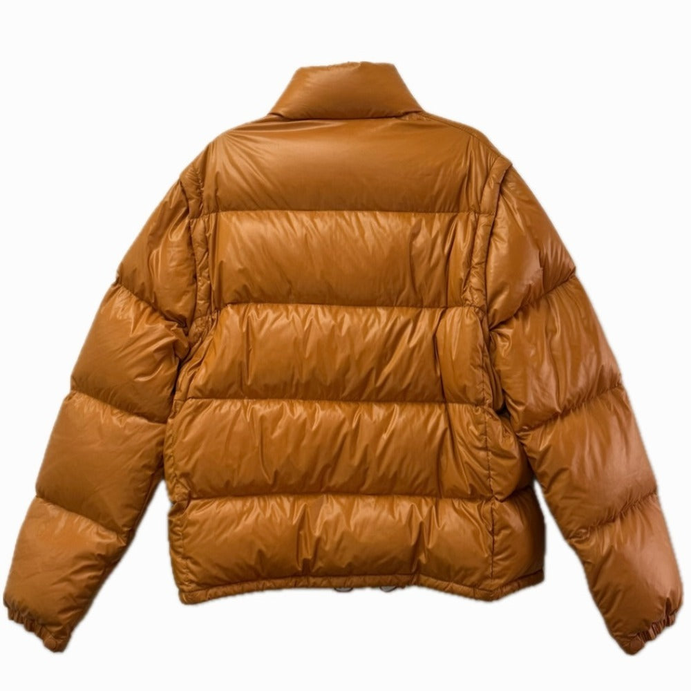MONCLER 2WAY Down Vest Vest Logo Apparel Long Sleeve Down Outerwear Down Jacket Nylon Unisex Orange