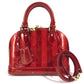 Louis vuitton m91593 vernis rayeur jalur alma bb 2way crossbody beg bahu beg tangan paten kulit wanita pomme d'Amour merah