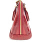 Louis vuitton m91593 vernis rayeur jalur alma bb 2way crossbody beg bahu beg tangan paten kulit wanita pomme d'Amour merah