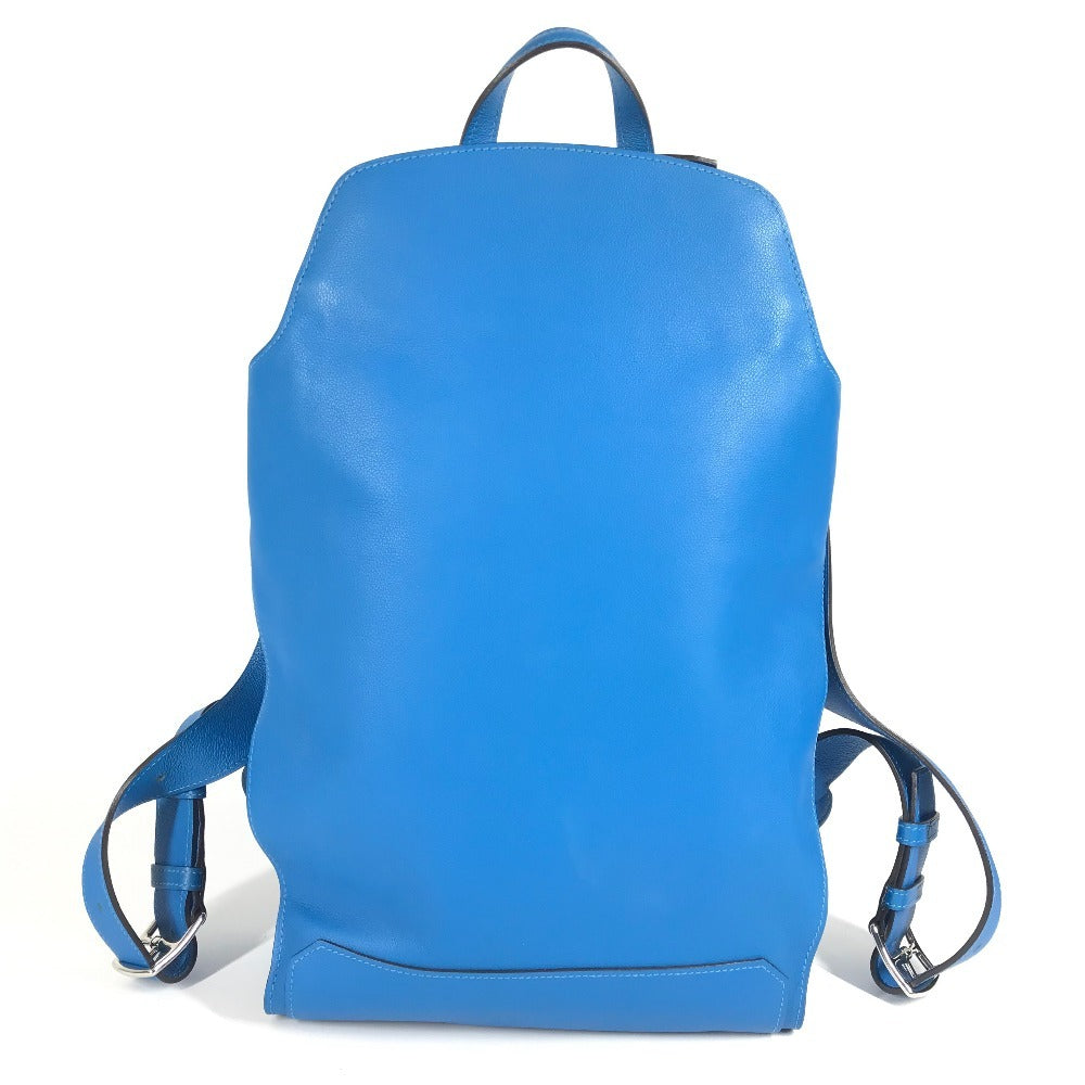 HERMES City Back 27 City Back 27 Bag Backpack Rucksack Evercolor Unisex Blue Zanzibar Blue