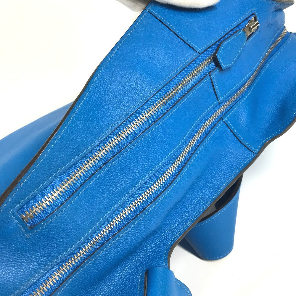 HERMES City Back 27 City Back 27 Bag Backpack Rucksack Evercolor Unisex Blue Zanzibar Blue