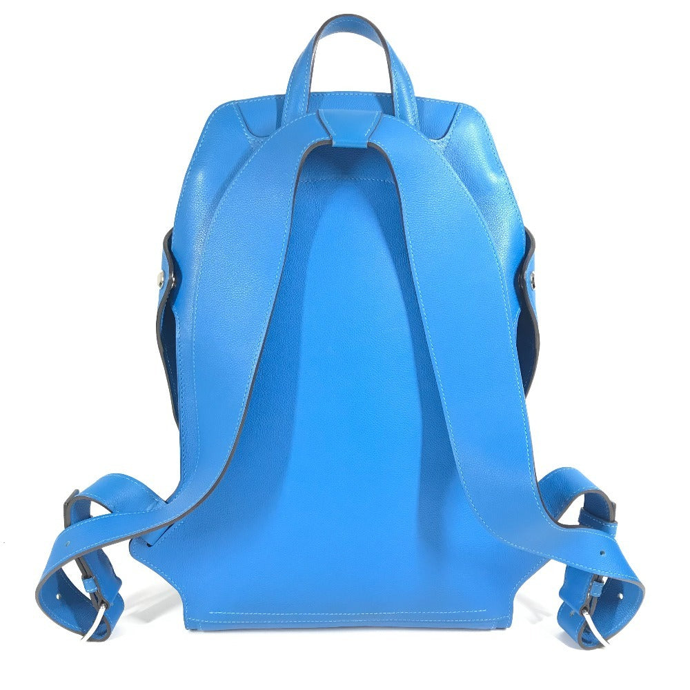 HERMES City Back 27 City Back 27 Bag Backpack Rucksack Evercolor Unisex Blue Zanzibar Blue