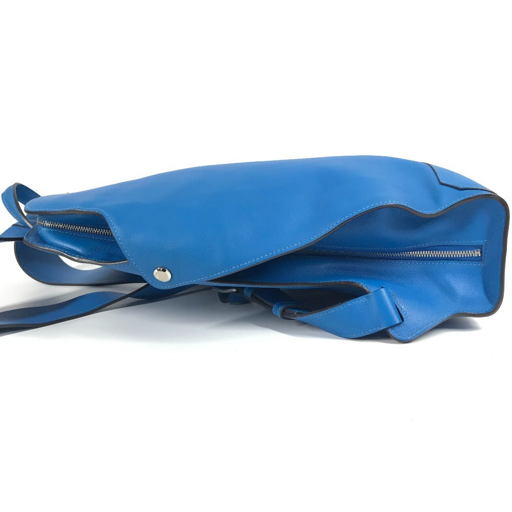 HERMES City Back 27 City Back 27 Bag Backpack Rucksack Evercolor Unisex Blue Zanzibar Blue