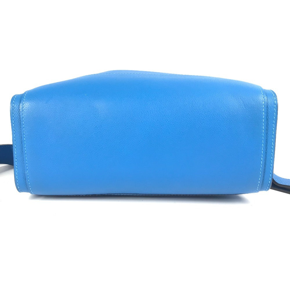 HERMES City Back 27 City Back 27 Bag Backpack Rucksack Evercolor Unisex Blue Zanzibar Blue