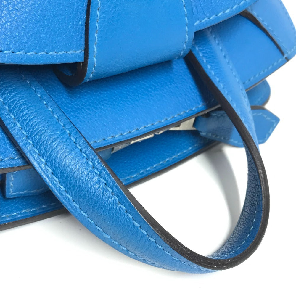 HERMES City Back 27 City Back 27 Bag Backpack Rucksack Evercolor Unisex Blue Zanzibar Blue