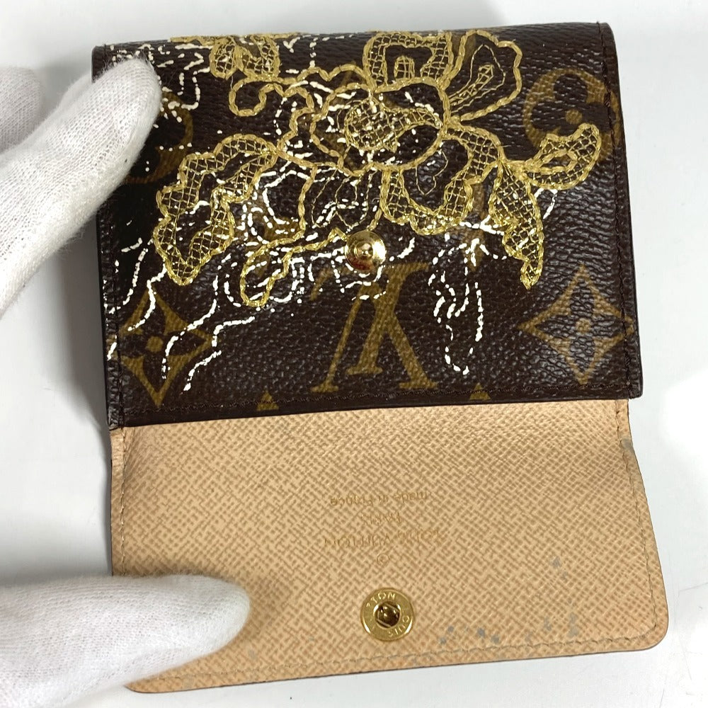 LOUIS VUITTON M95391 Monogram Dantel Embroidery Ludlow Compact Wallet Bifold Wallet Monogram Canvas Unisex Brown