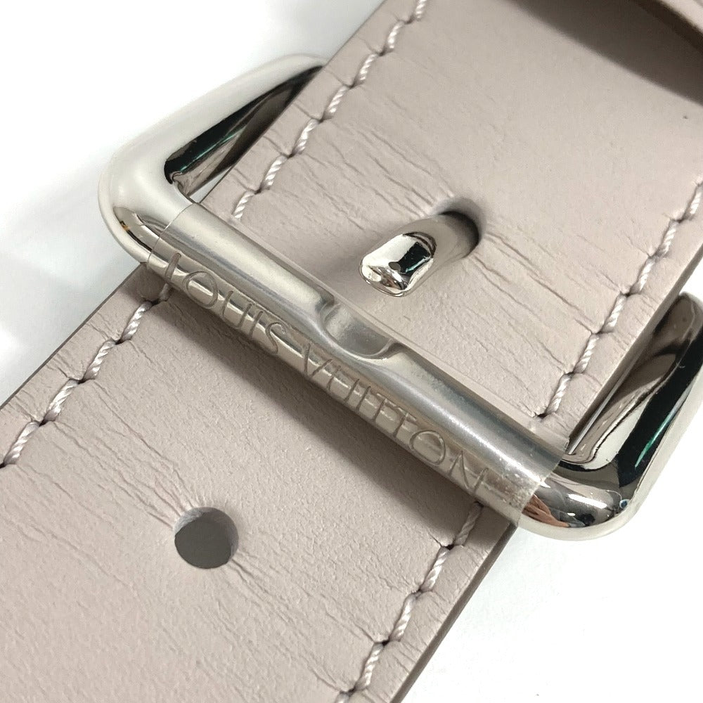 LOUIS VUITTON 付属品 ショルダーストラップ レザー レディース ライトグレー系