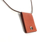 HERMES Photo Case Photo Pendant Accessory Necklace Leather Women's Pink