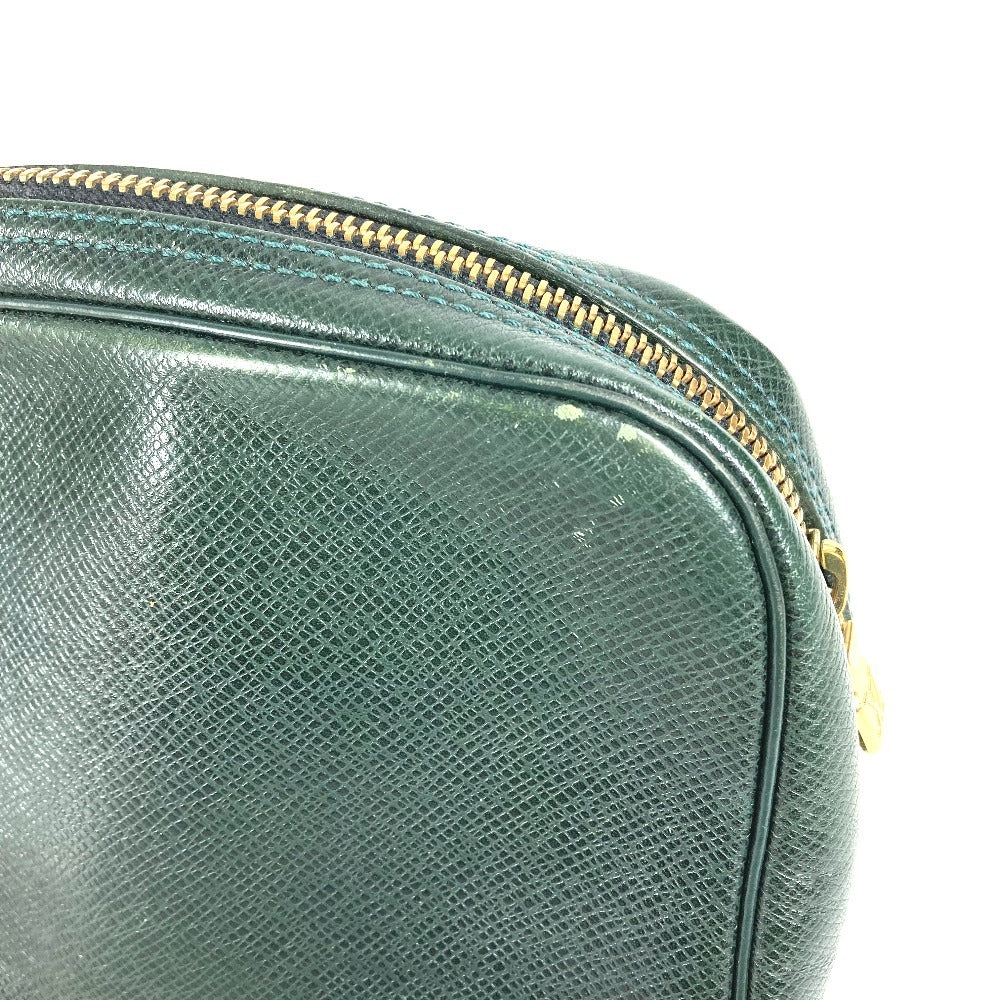 LOUIS VUITTON M30304 Taiga Estuche para accesorios Estuche para maquillaje Estuche para cosméticos Bolso de mano Estuche Taiga Cuero Unisex Epicea Verde