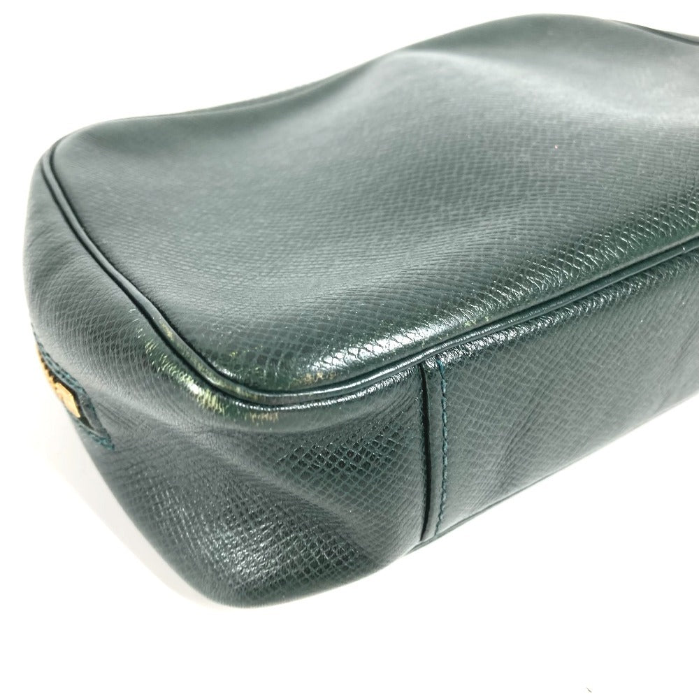 LOUIS VUITTON M30304 Taiga Estuche para accesorios Estuche para maquillaje Estuche para cosméticos Bolso de mano Estuche Taiga Cuero Unisex Epicea Verde