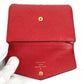 LOUIS VUITTON M60634 Monogram Emprene Pochette Cle Wallet Coin Purse Flap with Key Ring Coin Case Monogram Emprene Leather Women's Sleeves Red