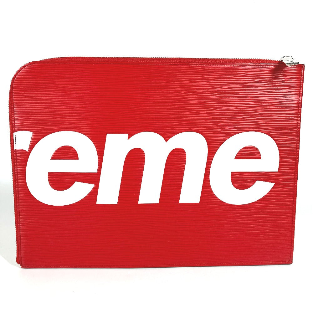 LOUIS VUITTON M67722 Epi Pochette Jour GM Supreme Supreme Collaboration Bag Clutch Bag Epi Leather Men's Red