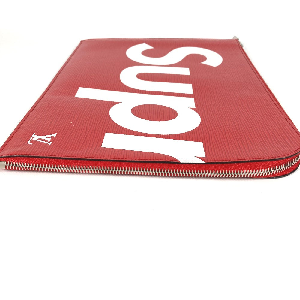 LOUIS VUITTON M67722 Epi Pochette Jour GM Supreme Supreme Collaboration Bag Clutch Bag Epi Leather Men's Red