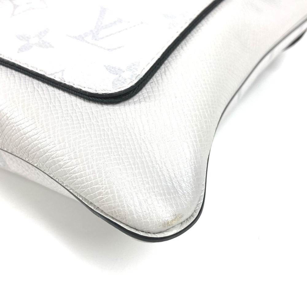 LOUIS VUITTON M30411 タイガラマ フラップメッセンジャー カバン 斜め掛け フラップ ショルダーバッグ タイガレザー ユニセックス ホワイト