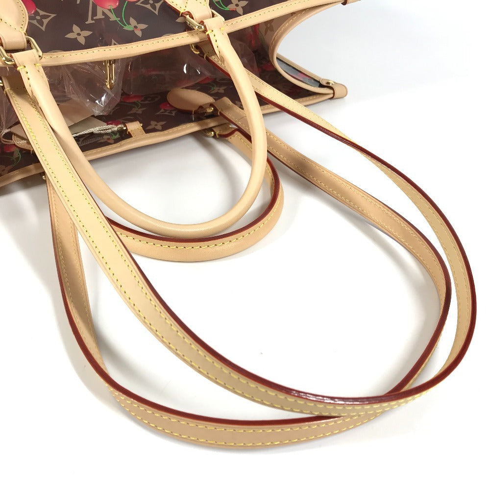 LOUIS VUITTON M14306 LV x TM Monogram On the Go GM by Takashi Murakami, Shoulder Bag in Leather/PVC, Brown, Women's