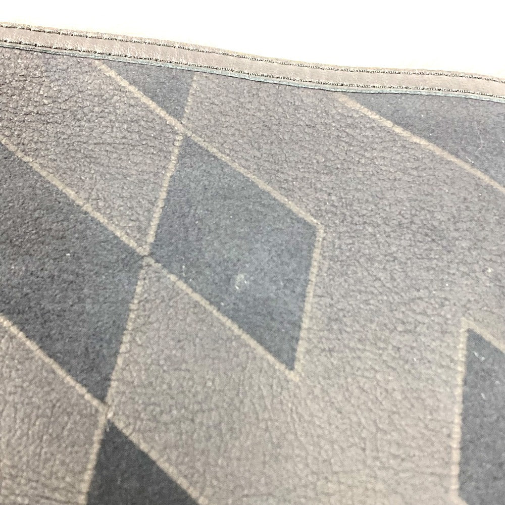 HERMES 革 ファー ショール ストール マフラー レザー ユニセックス ブラック