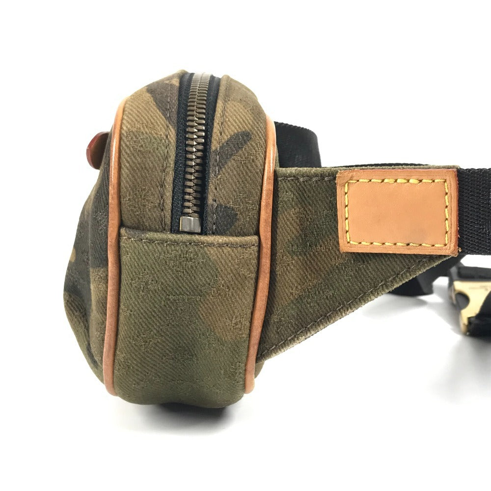 LOUIS VUITTON M44202 モノグラム カモフラージュ シュプリーム バムバックPM 17aw Supreme カバン クロス ベルトバッグ ボディバッグ レザー/キャンバス ユニセックス カーキ