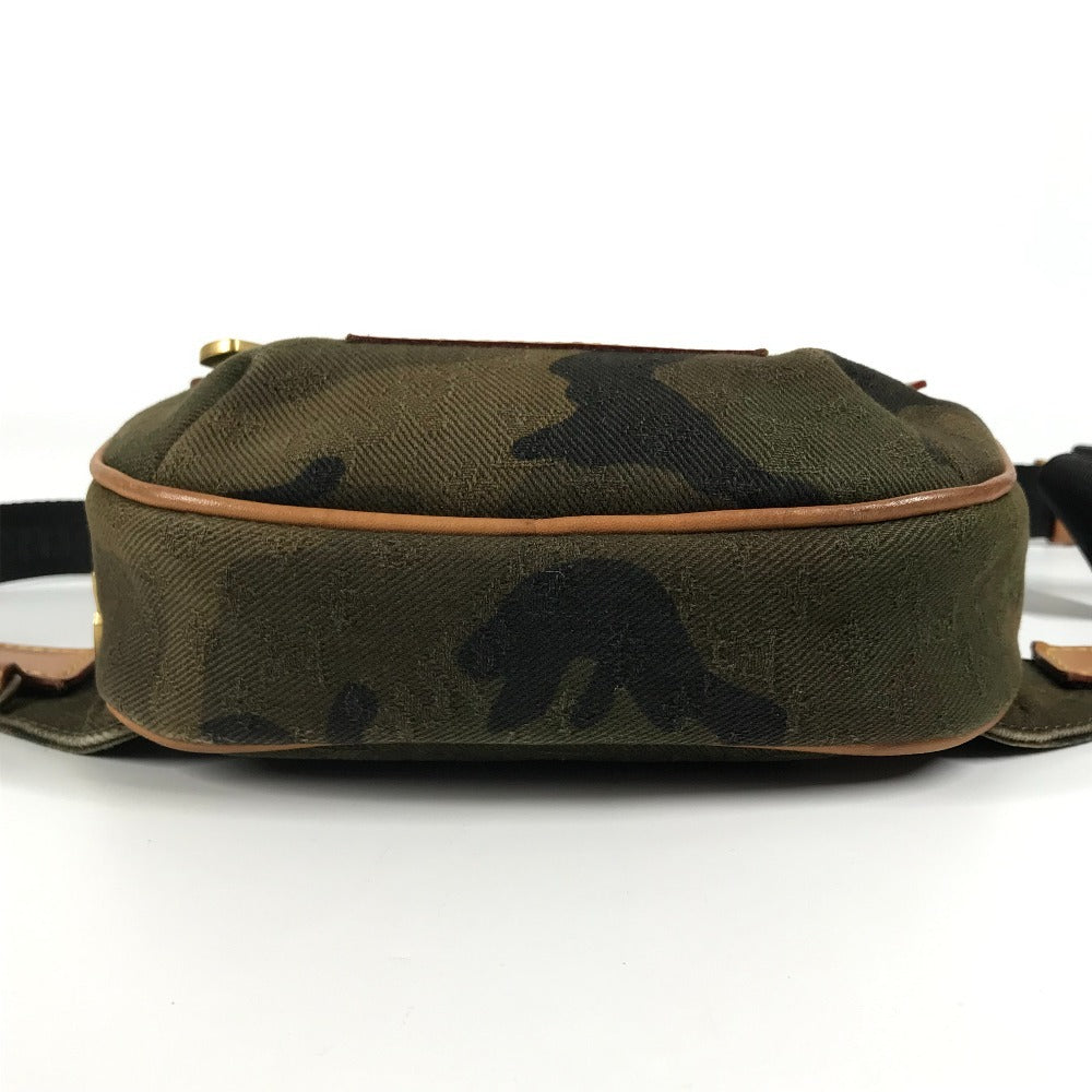 LOUIS VUITTON M44202 モノグラム カモフラージュ シュプリーム バムバックPM 17aw Supreme カバン クロス ベルトバッグ ボディバッグ レザー/キャンバス ユニセックス カーキ