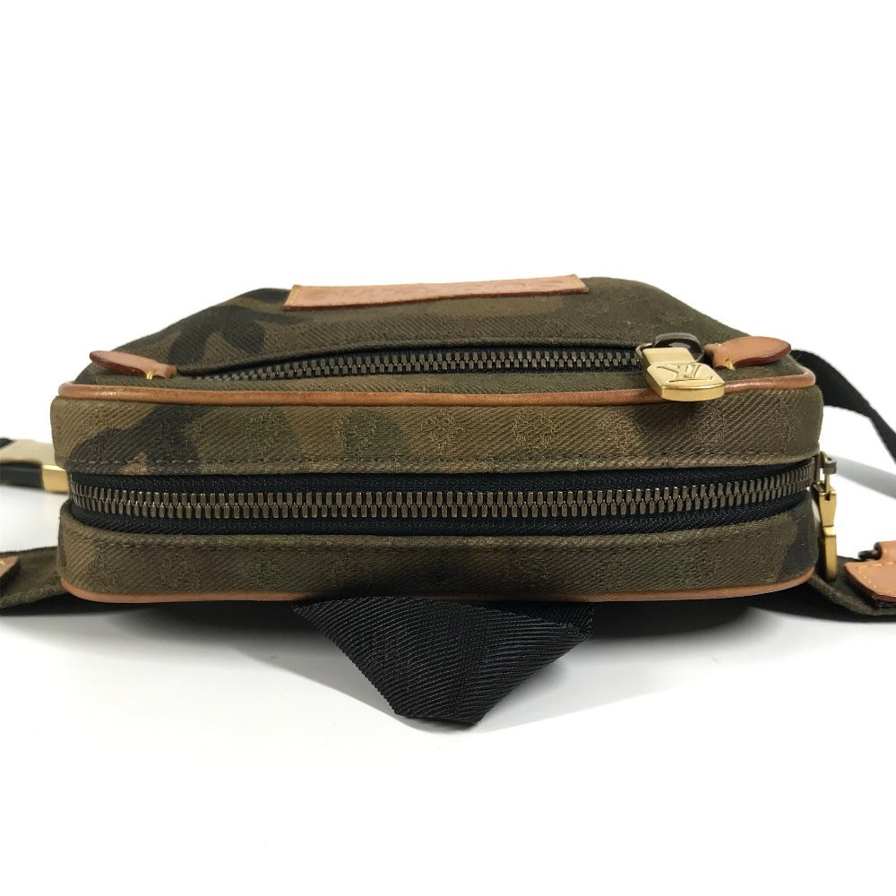 LOUIS VUITTON M44202 モノグラム カモフラージュ シュプリーム バムバックPM 17aw Supreme カバン クロス ベルトバッグ ボディバッグ レザー/キャンバス ユニセックス カーキ
