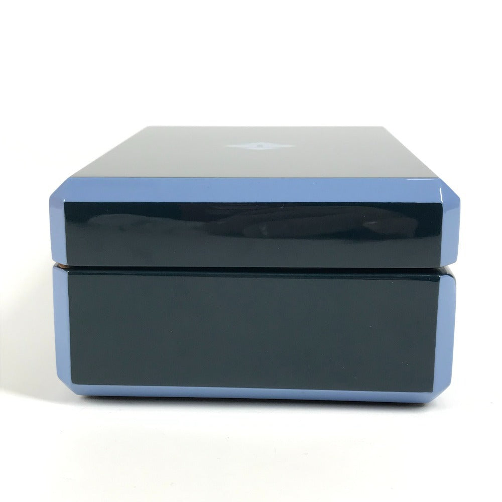 HERMES H401148M Interior Box Card Game Facet Poker H Tissage Card Game Poker Miscellaneous goods lacquer / Wood Blue Grand Phone blue Used