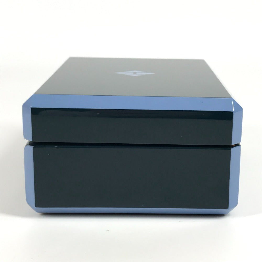HERMES H401148M Interior Box Card Game Facet Poker H Tissage Card Game Poker Miscellaneous goods lacquer / Wood Blue Grand Phone blue Used