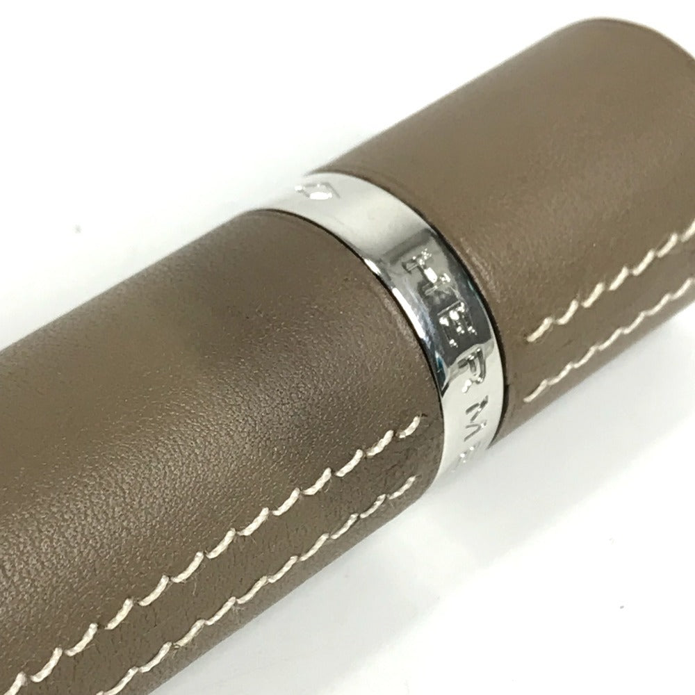 HERMES パフュームケース レフィラブル アトマイザー 香水ケース 香水入れ 小物入れ レザー ユニセックス エトゥープ グレー