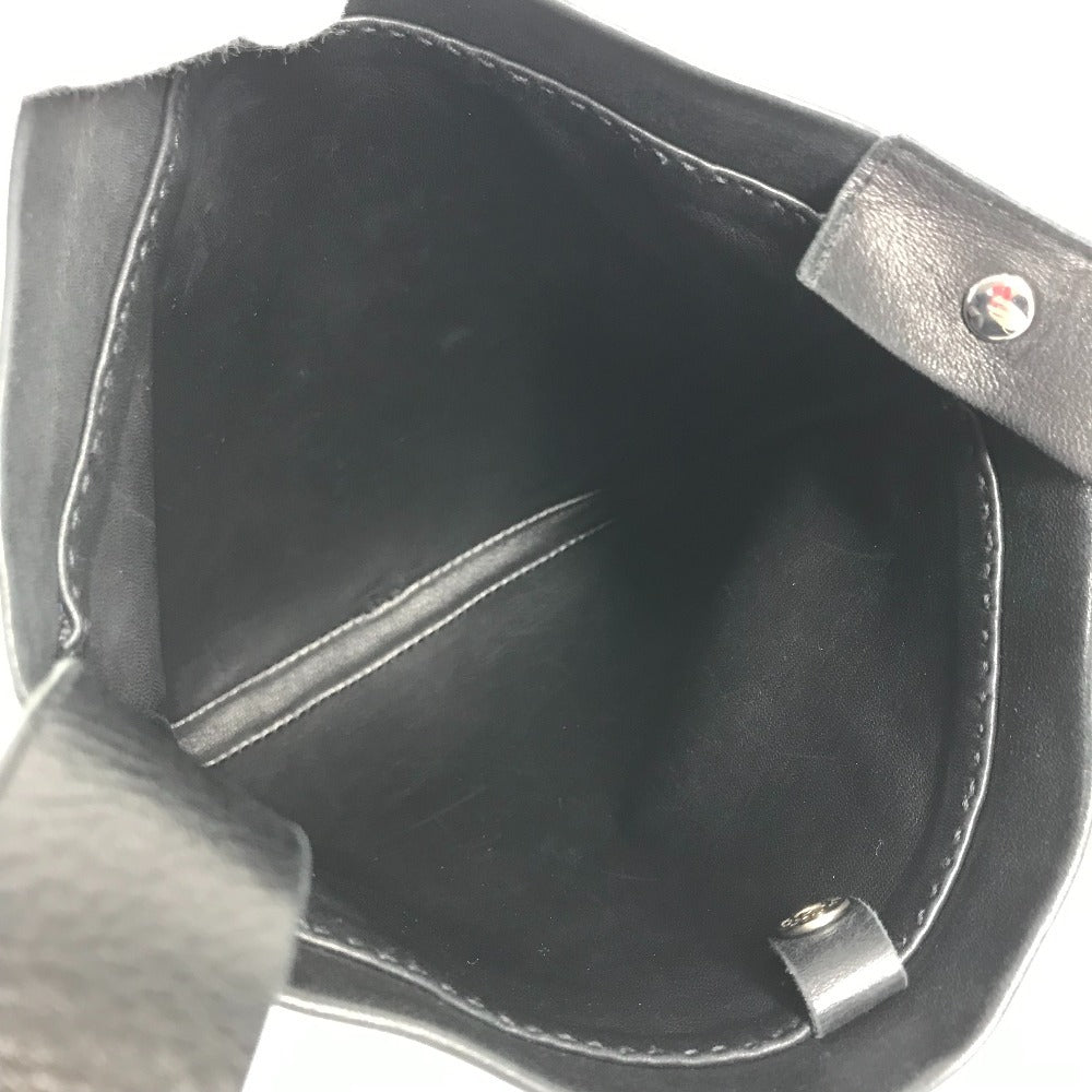 HERMES トゥドゥ ポシェット カバン 斜め掛け ショルダーバッグ レザー レディース ブラック